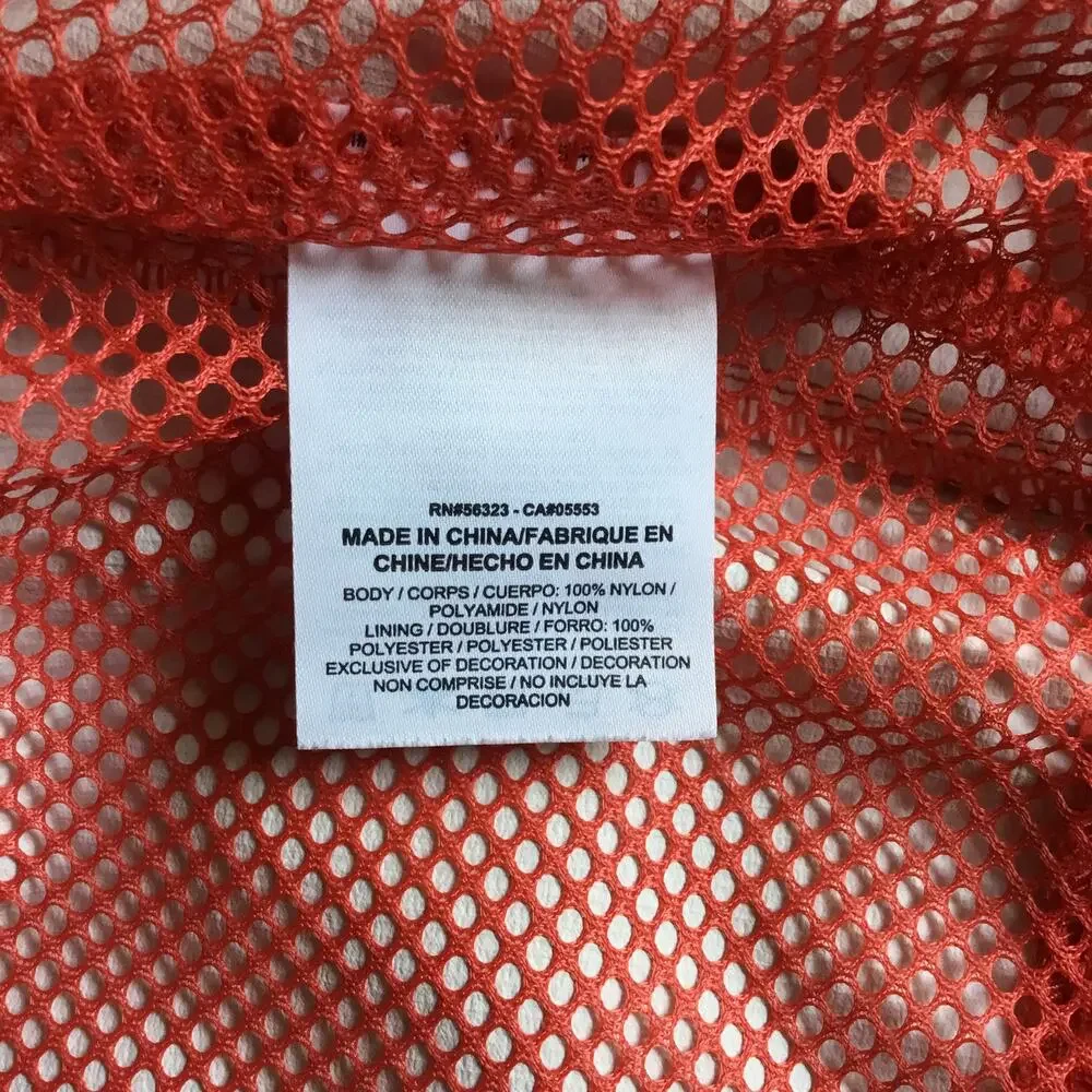 Nike Men's Sportswear Full Zip Windbreak Red Track Rain Hooded Jacket Sz L